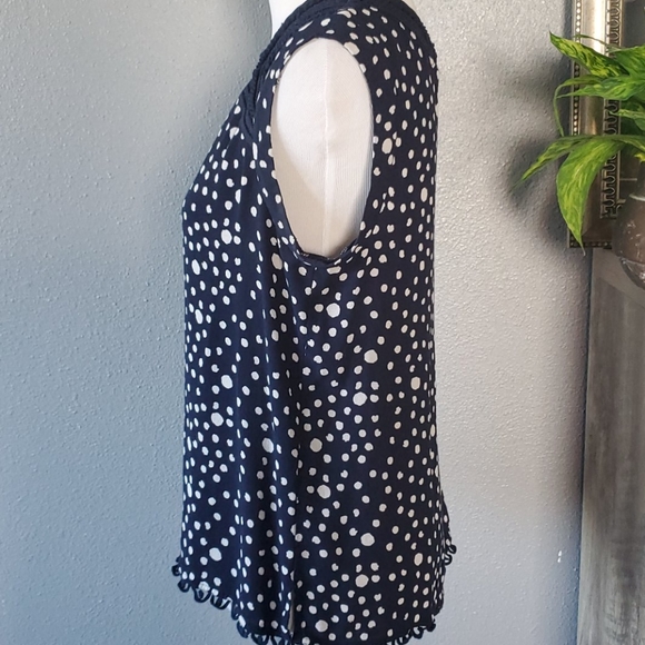 Anthropologie polka dot exposed buttons blouse - Picture 7 of 13